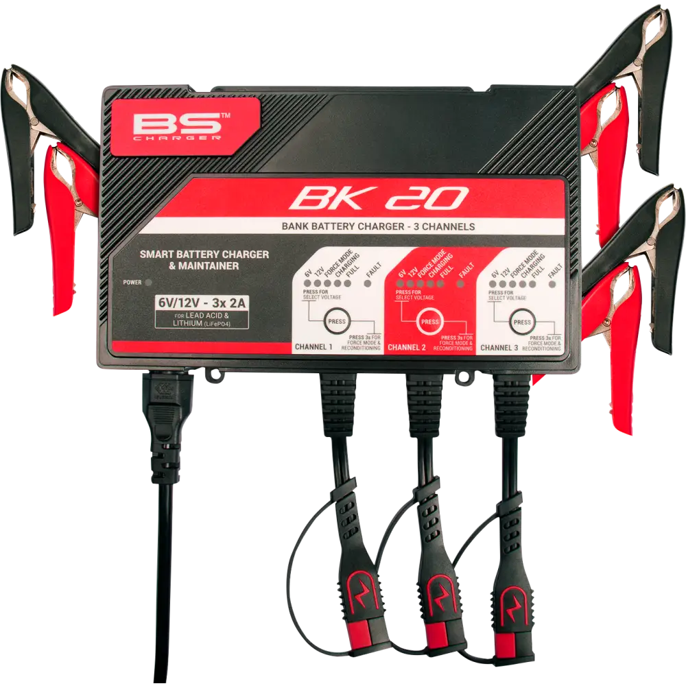 BS BATTERY Charger - BK20 - 12V - 3 x 2A 700554