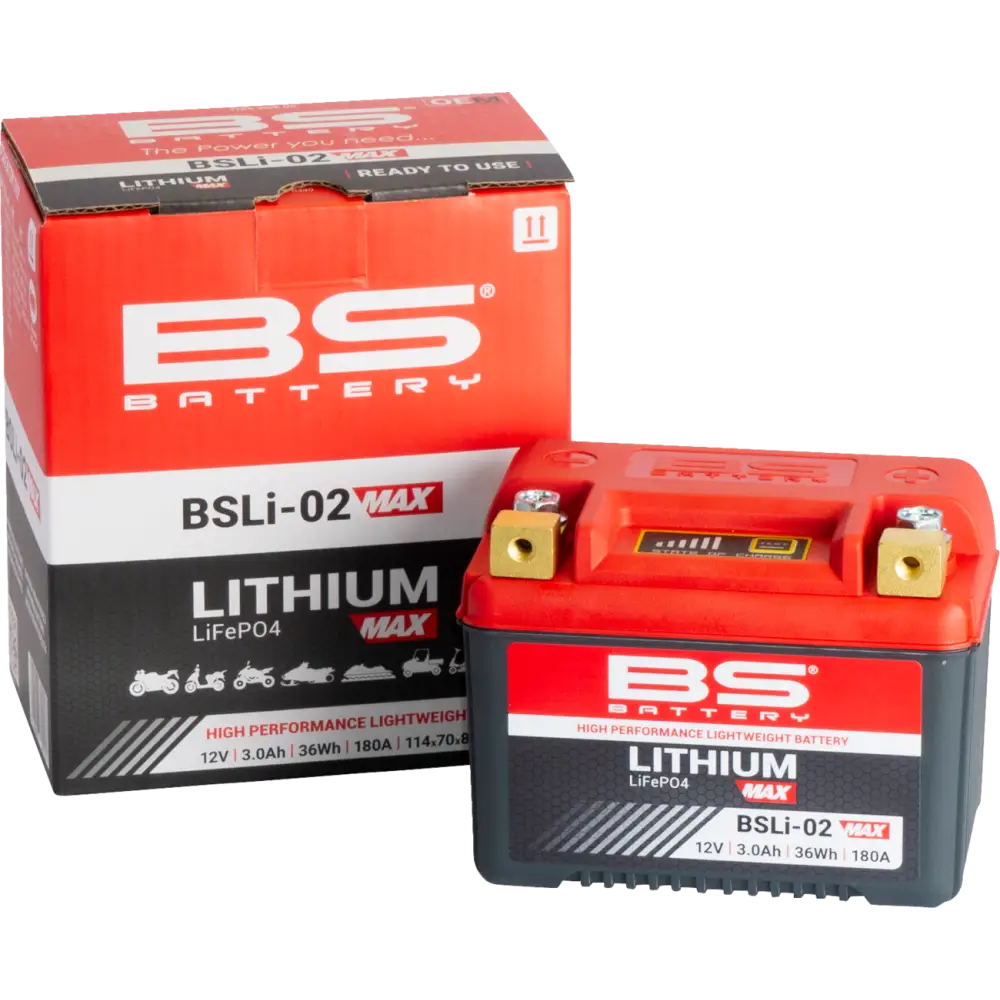 BS BATTERY Lithium Max Battery - BSLi-02 360115