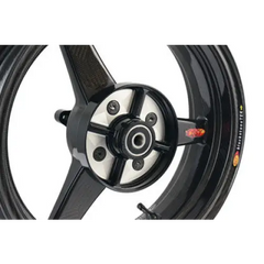 BST Diamond TEK 3 Spoke Carbon Fiber Rear Wheel for the Kawasaki Z125 Pro - 4.0 x 12 - wheels