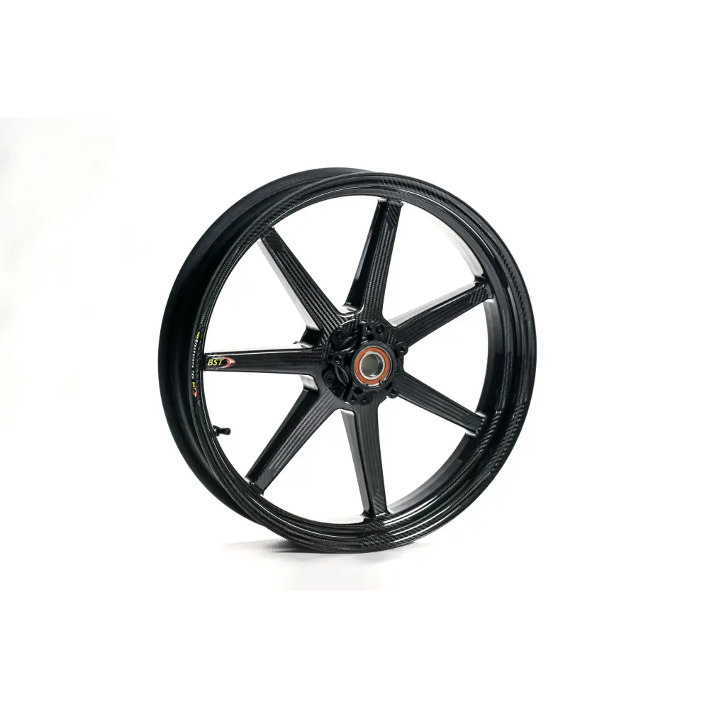 BST Mamba TEK 7 Spoke Carbon Fiber Front Wheel for the Aprilia RSV4 (2009 + ) / Tuono V4 (2021 + ) - 3.5 x 17 - wheels