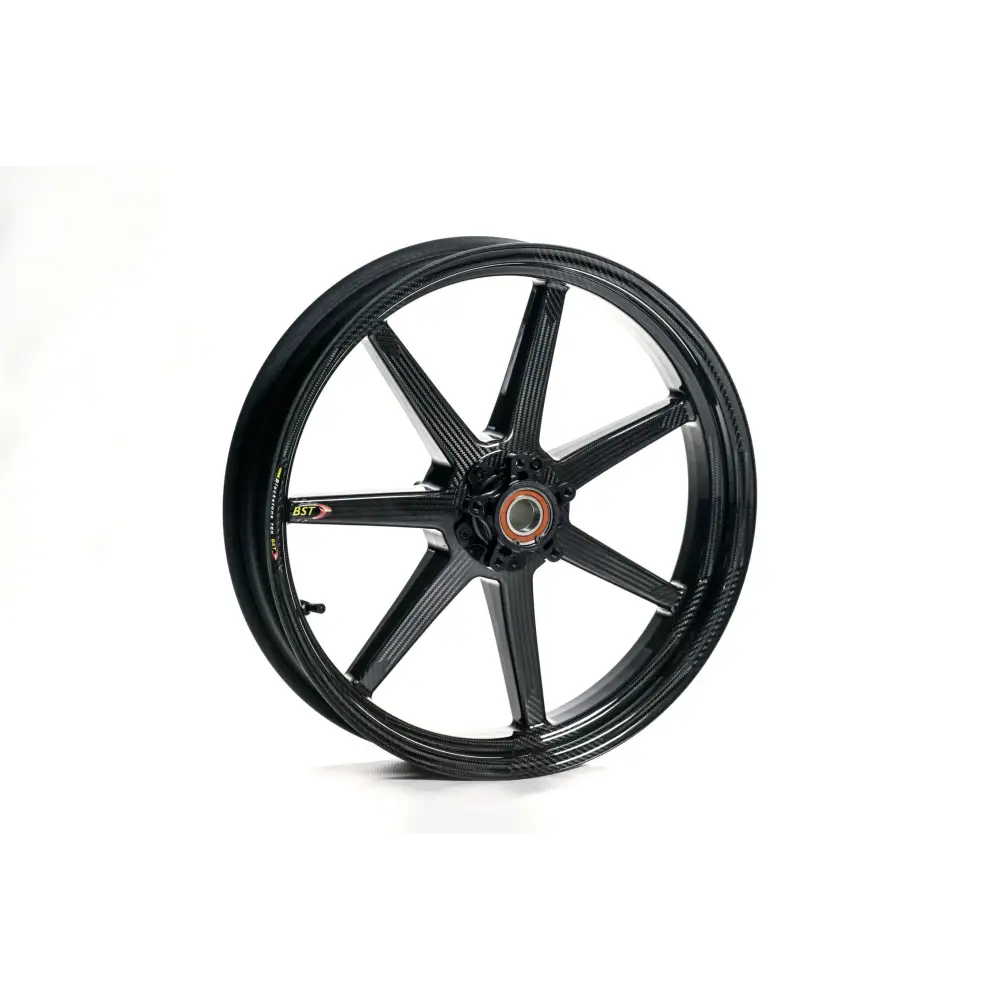 BST Mamba TEK 7 Spoke Carbon Fiber Rear Wheel for the Aprilia RSV4 / Tuono V4 RSVR / Tuono 1000 (04-09) - 6.0 x 17