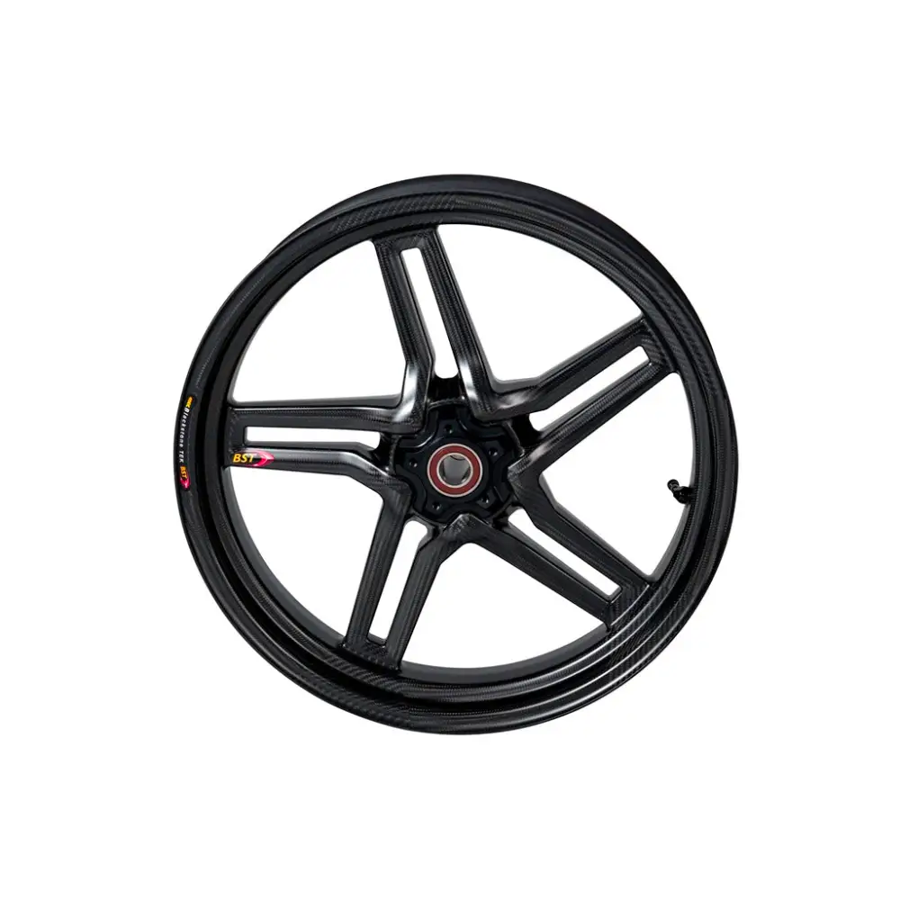 BST Rapid TEK 5 Split-Spoke Carbon Fiber Front Wheel for the BMW S1000RR & S1000R - 3.5 x 17 - wheels