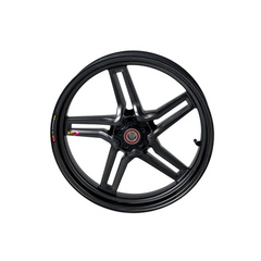 BST Rapid TEK 5 Split-Spoke Carbon Fiber Front Wheel for the Kawasaki ZX-6R 636 (2003 + ) ZX-10R (06-15) and ZX-14
