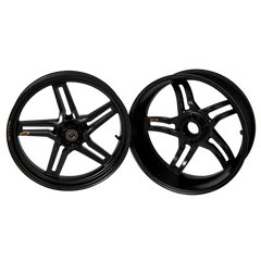 BST Rapid TEK 5 Split-Spoke Carbon Fiber Front Wheel for the Kawasaki ZX-6R 636 (2003 + ) ZX-10R (06-15) and ZX-14