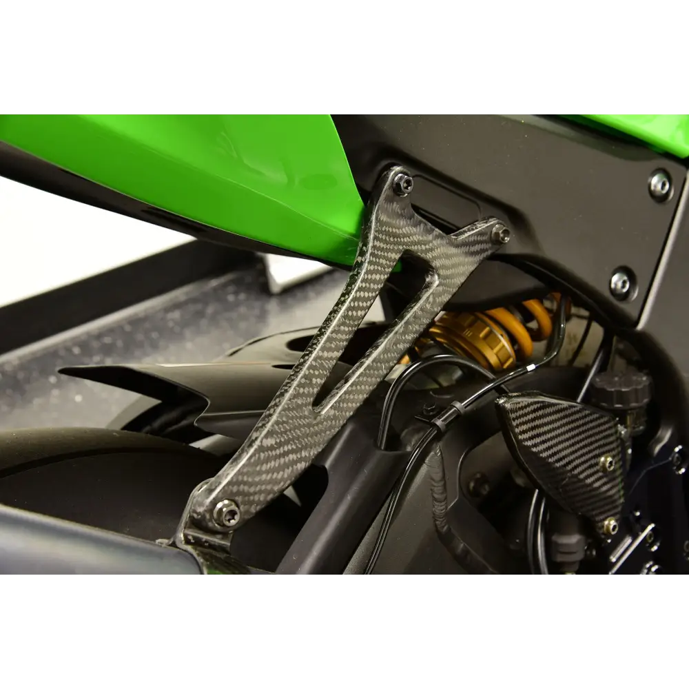 Carbon Fiber Exhaust Hanger Bracket - ZX-10R / ZX-6R - Parts