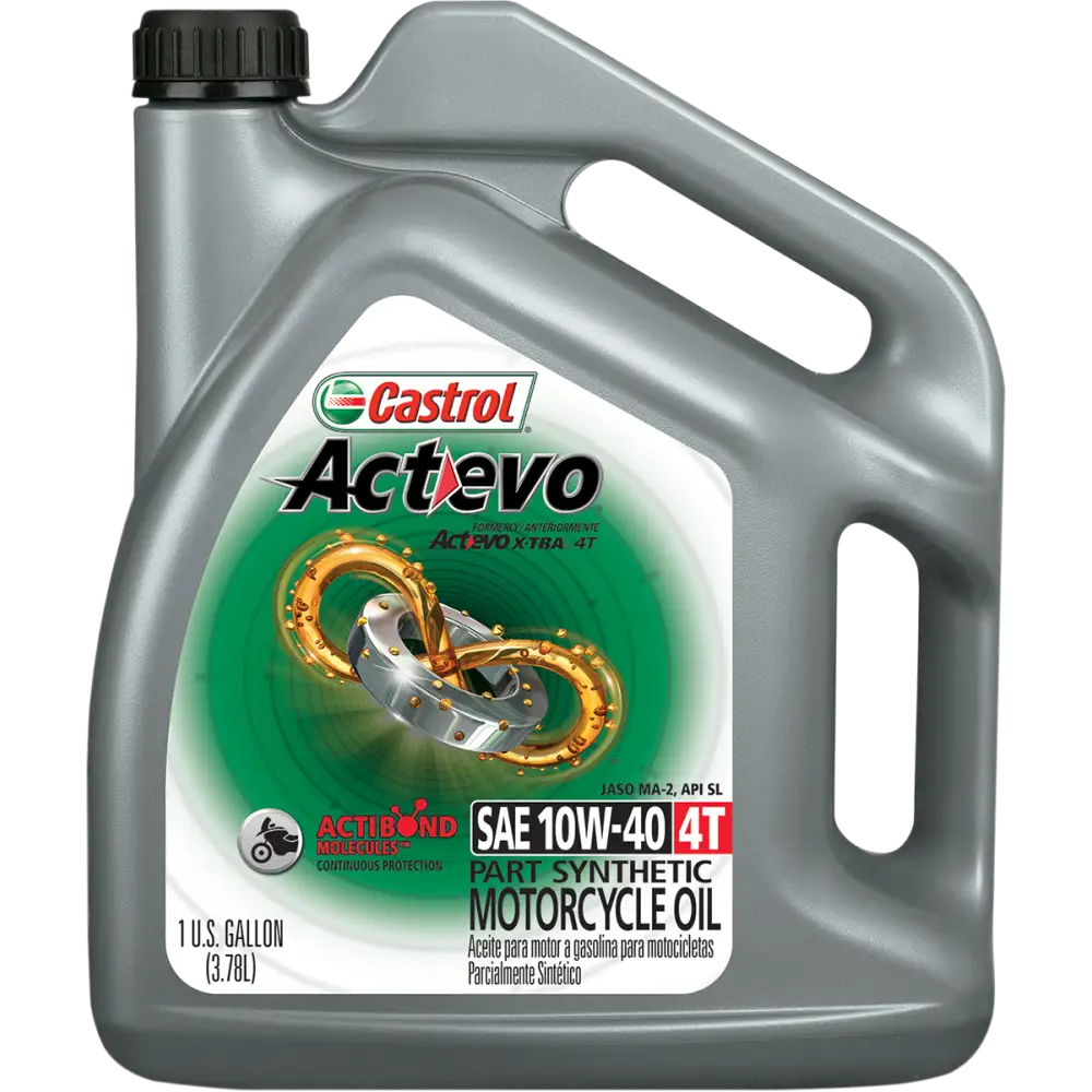CASTROL Act Evo? Semi-Synthetic 4T Engine Oil - 10W-40 - 1 U.S. gal. 15D7D4