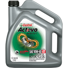 CASTROL Act Evo? Semi-Synthetic 4T Engine Oil - 10W-40 - 1 U.S. gal. 15D7D4