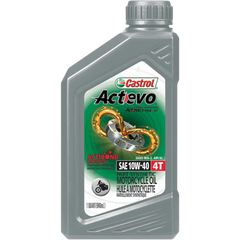 CASTROL Act Evo? Semi-Synthetic 4T Engine Oil - 10W-40 - 1 U.S. quart 15D7D2