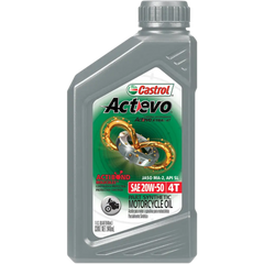 CASTROL Act Evo? Semi-Synthetic 4T Engine Oil - 20W-50 - 1 U.S. quart 15D7CF
