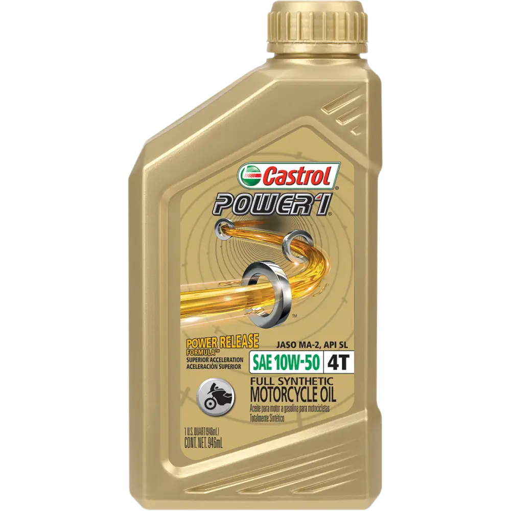CASTROL Power 1? Synthetic Engine Oil - 10W-50 - 1 U.S. quart 15D2C1