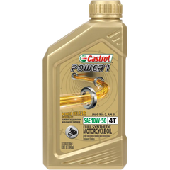 CASTROL Power 1? Synthetic Engine Oil - 10W-50 - 1 U.S. quart 15D2C1