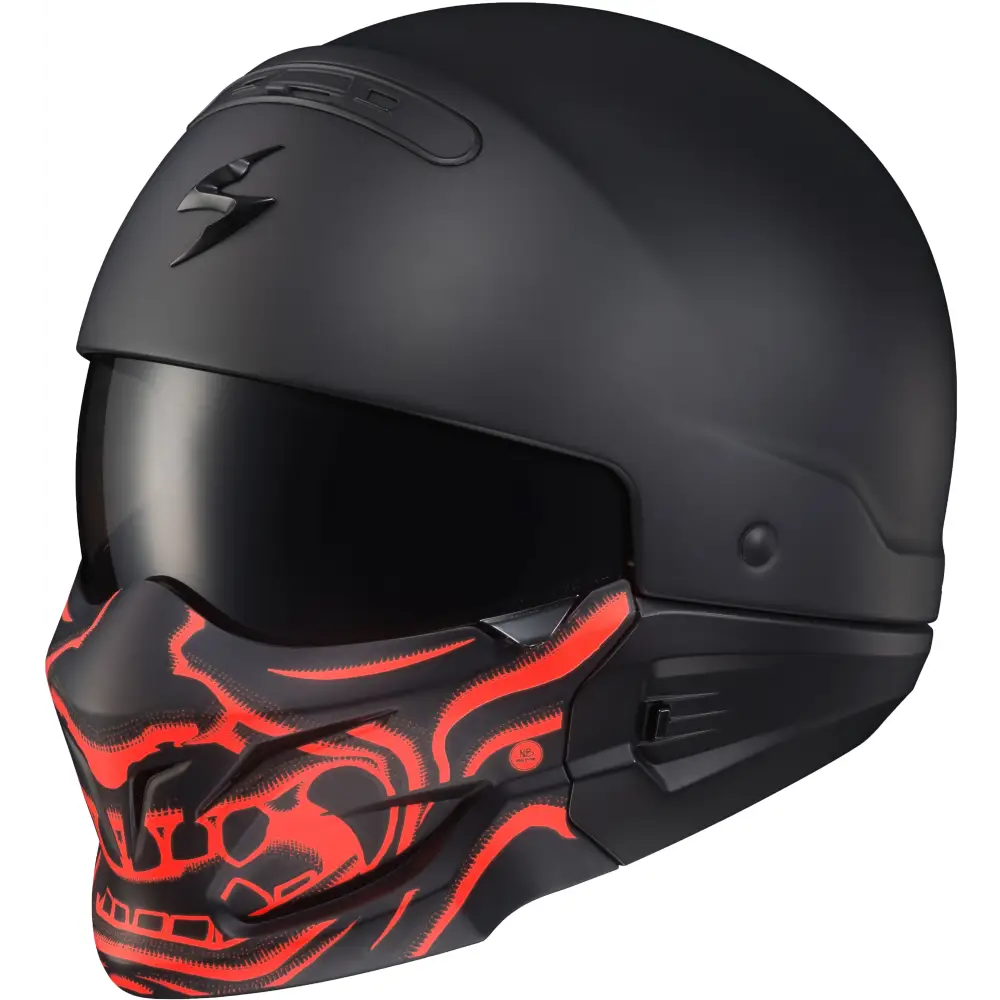 Covert Face Mask Samurai Glow In The Dark Red