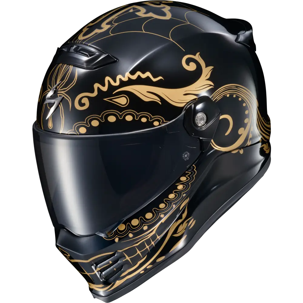 Covert Fx Full Face Helmet El Malo Gold/Gloss Black 2x