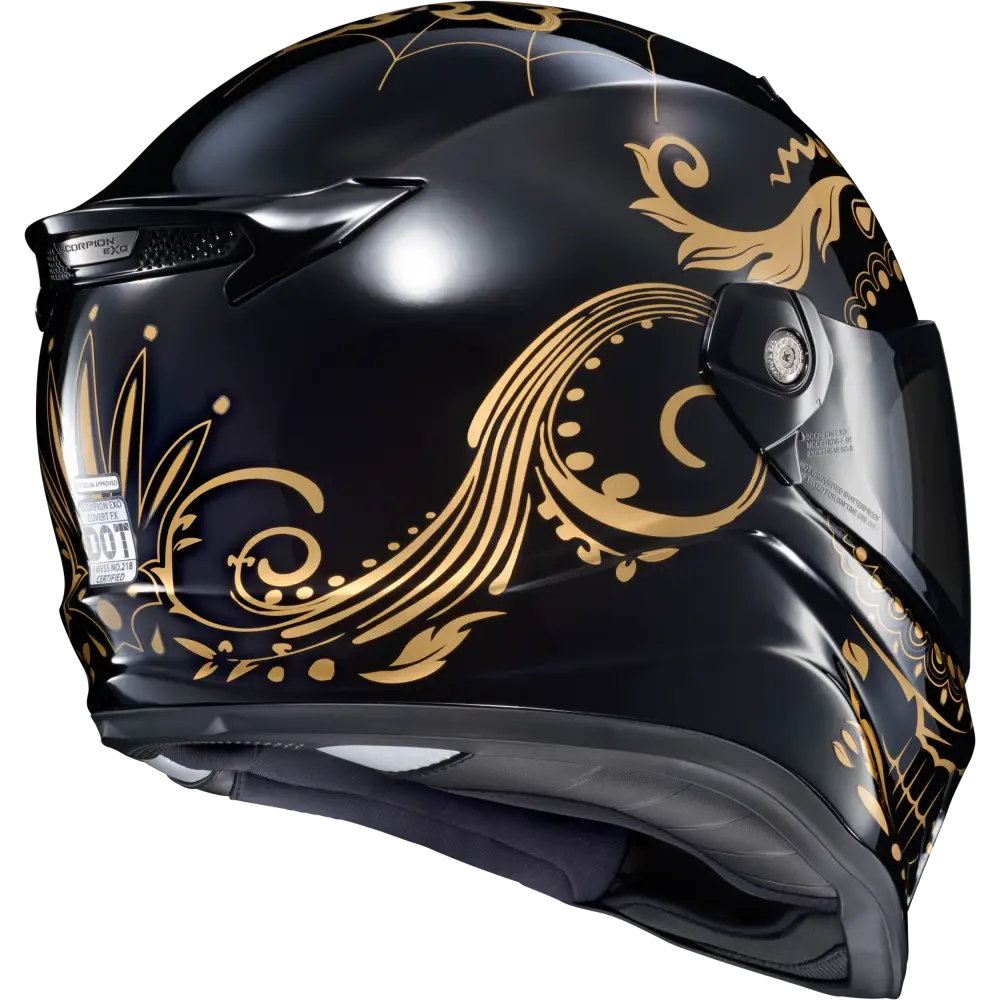 Covert Fx Full Face Helmet El Malo Gold/Gloss Black 2x
