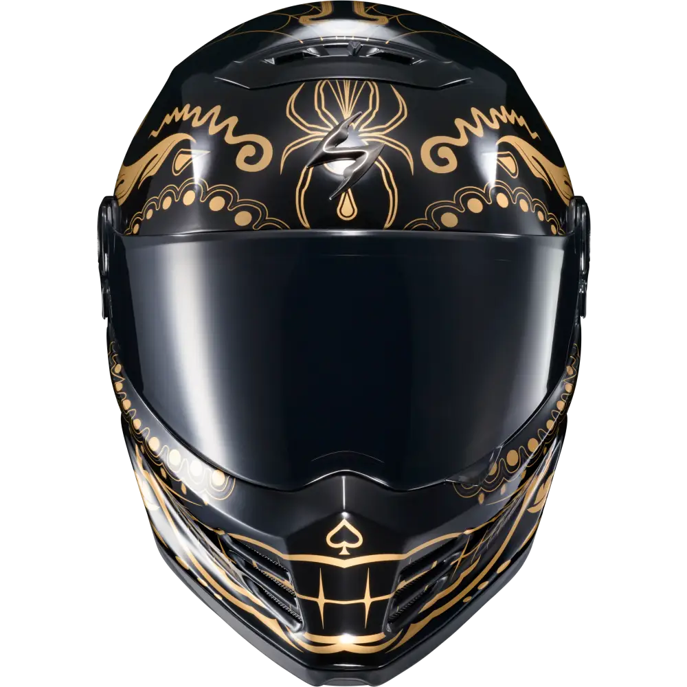 Covert Fx Full Face Helmet El Malo Gold/Gloss Black 2x