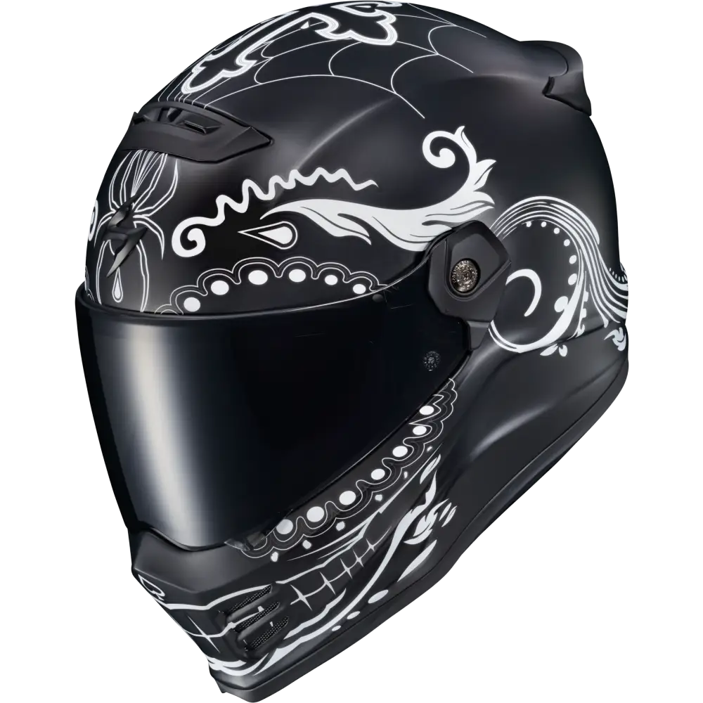 Covert Fx Full Face Helmet El Malo White/Matte Black Sm
