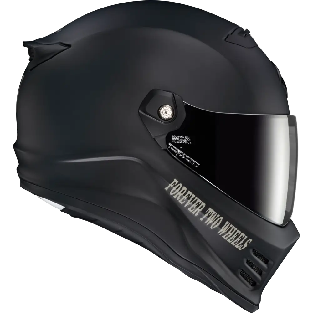 Covert Fx Full Face Helmet Vtwin Visionary Matte Black 2x