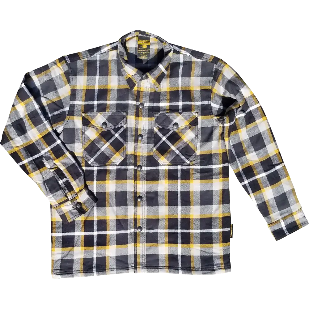 Covert Moto Flannel White/Yellow 4x