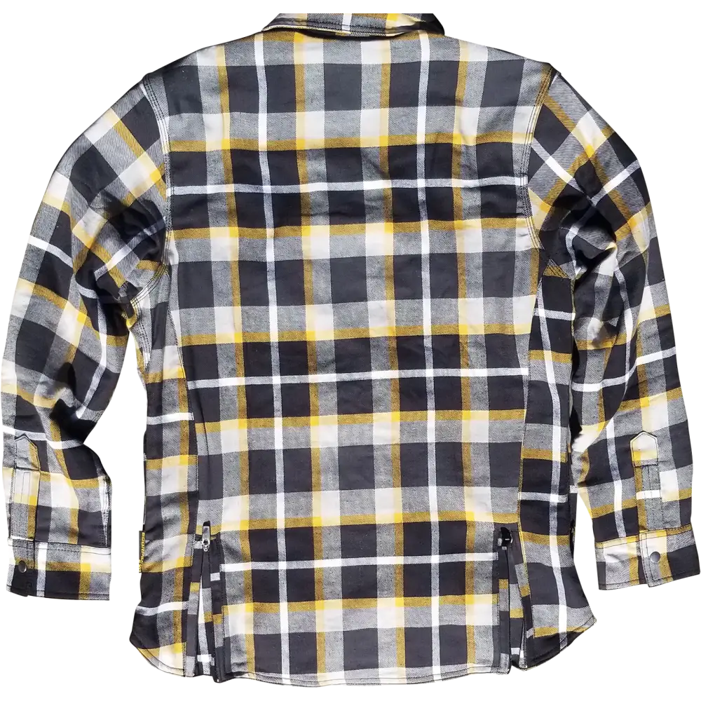 Covert Womens Flannel White/Yellow Md