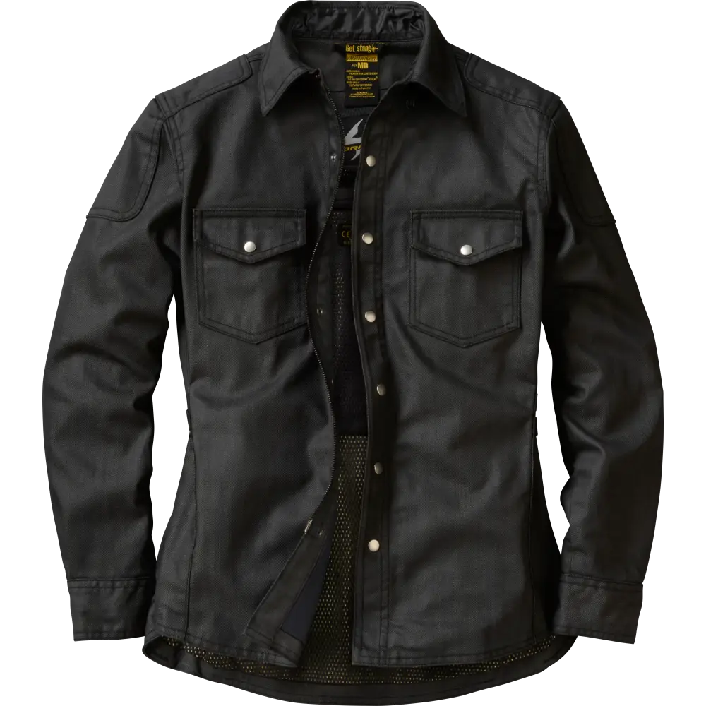 Covert Womens Wax Riding Shirt Black Md