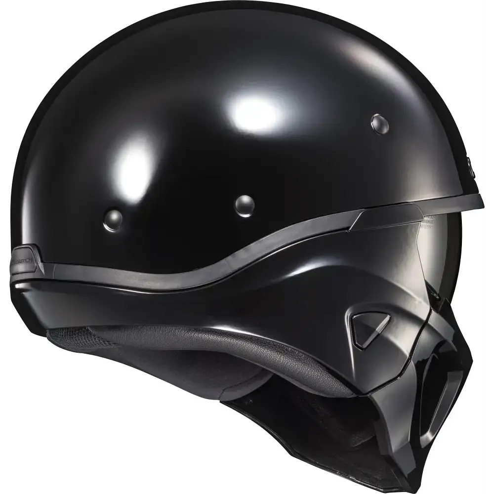 Covert X Open Face Helmet Gloss Black Sm