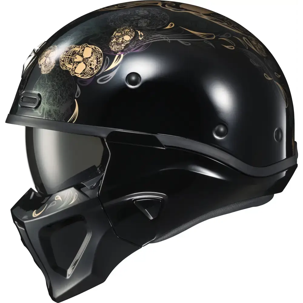 Covert X Open Face Helmet Kalavera 2x