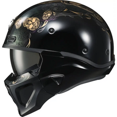 Covert X Open Face Helmet Kalavera 2x