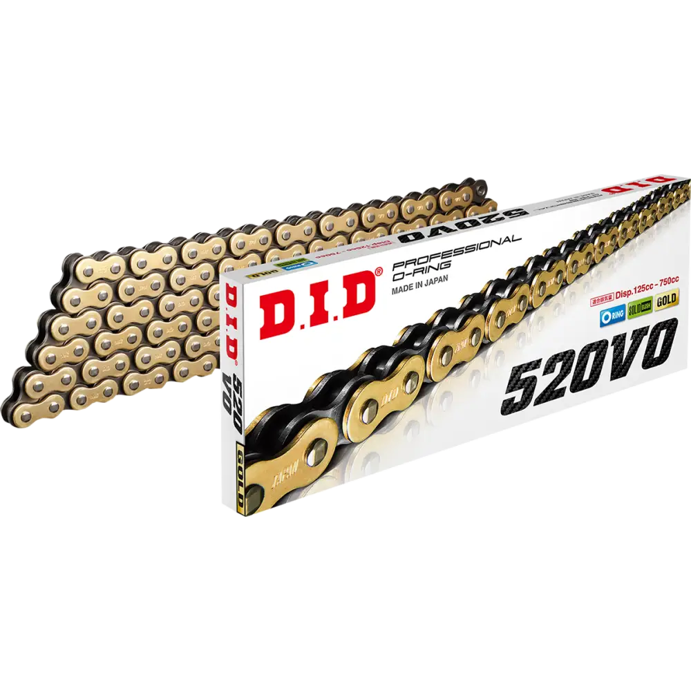 DID 520 VO Drive Chain - Gold & Black - 110 Link M520VOG110FB