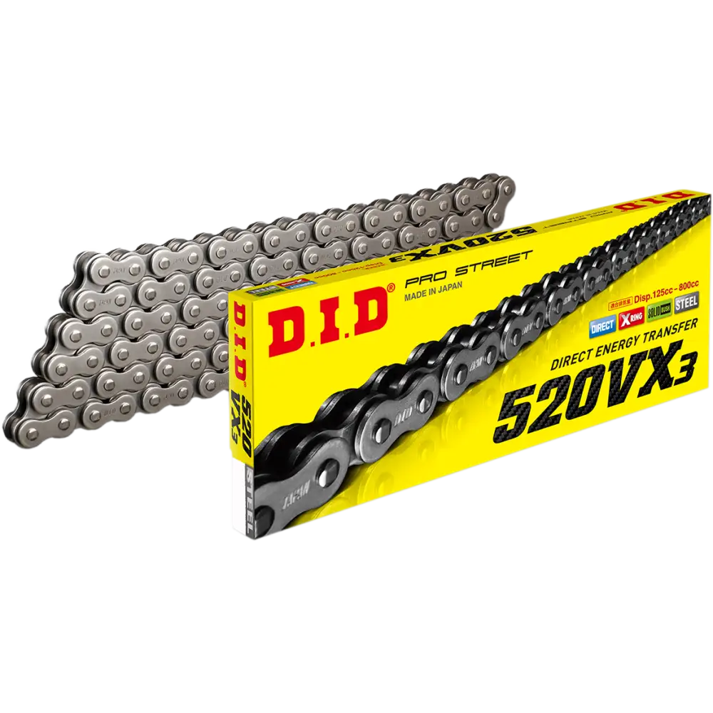 DID 520 VX3 - Chain - 82 & 84 Links - 82 - motorcycle chain