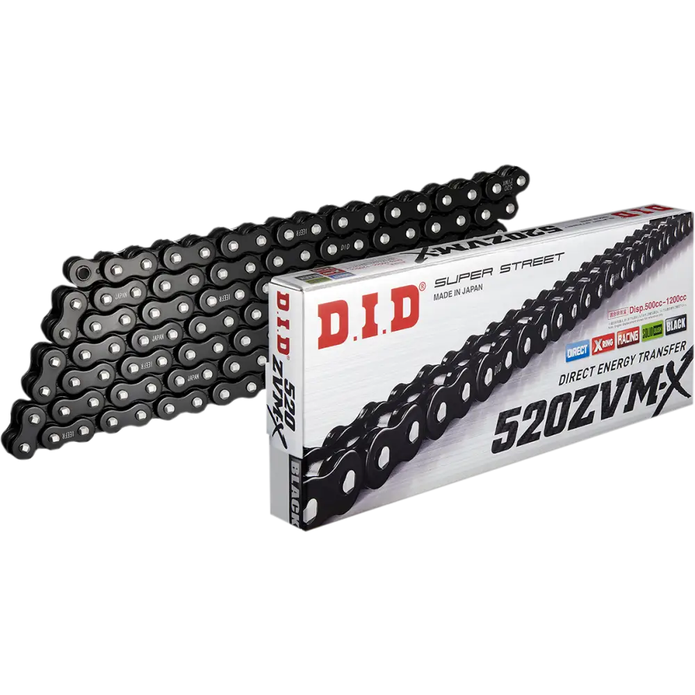 DID 520 ZVM-X - Drive Chain - 120 Link - Black 520ZVMXB120Z