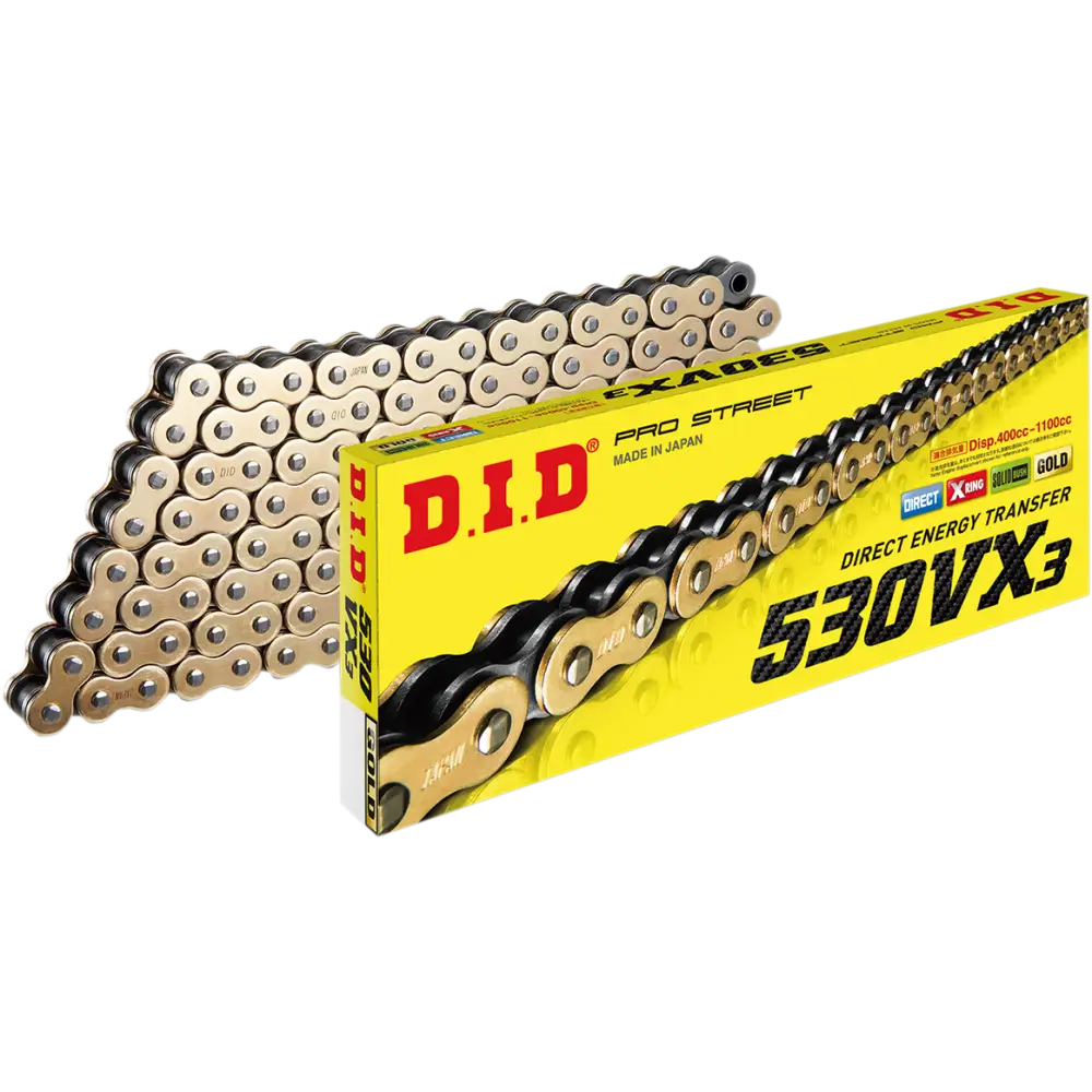 DID 530 VX3 - Chain - Gold - 25 Feet 530VX3G25FT