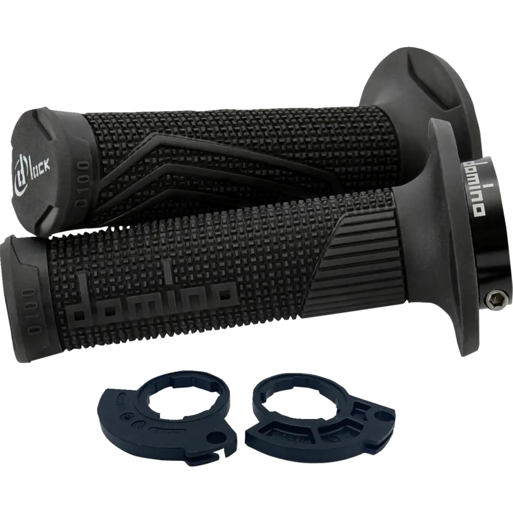 DOMINO D100 D-Lock Grips - Single Cable - Black D10046C4000H7-0