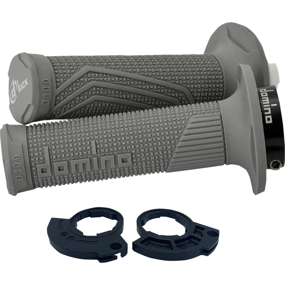 DOMINO D100 D-Lock Grips - Single Cable - Gray D10046C5200H7-0