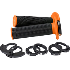 DOMINO D200 Lock-On Grips - Black/Orange D20046C4045H8-0