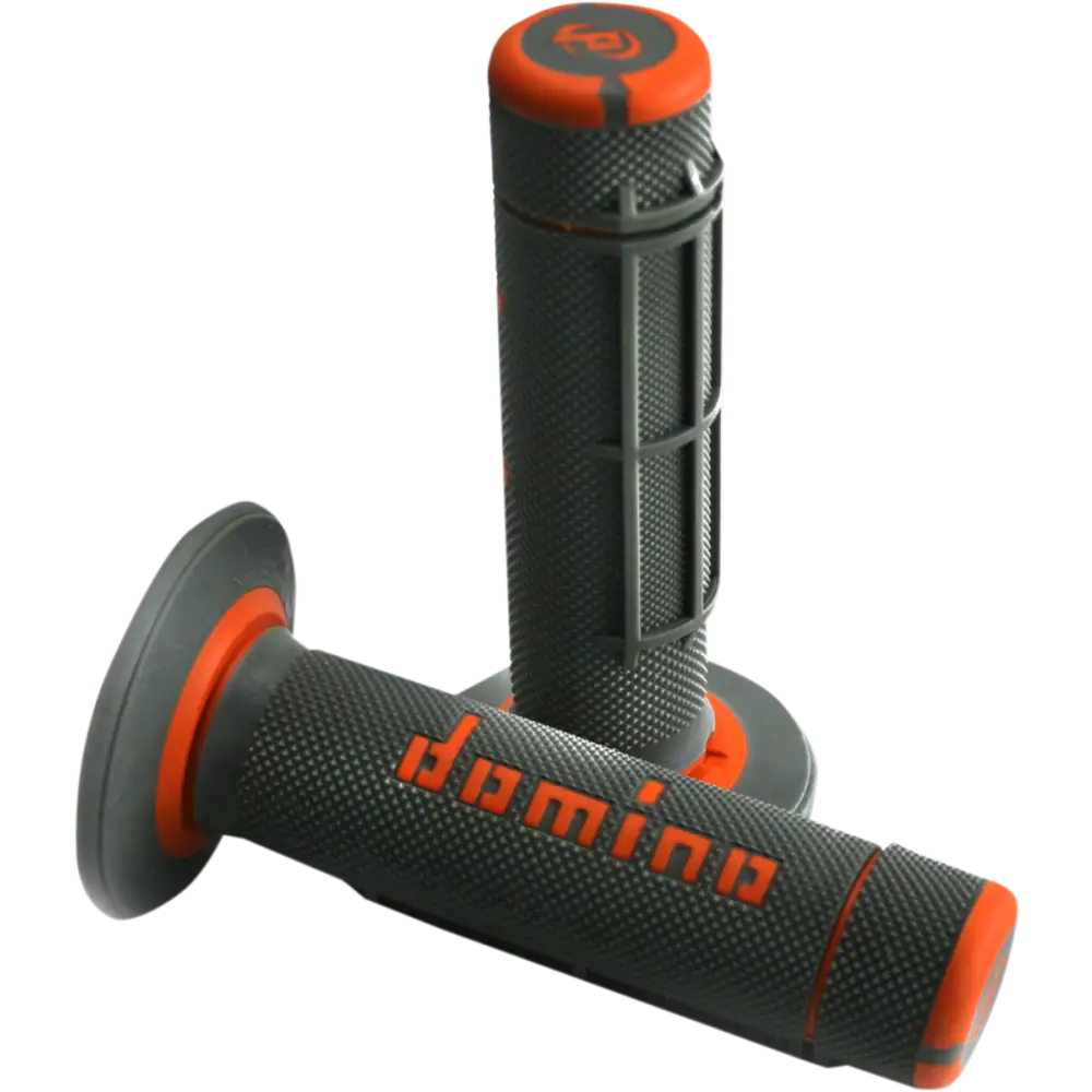 DOMINO Grips - Dually - Half Waffle - Black/Orange A02041C4540A7-1