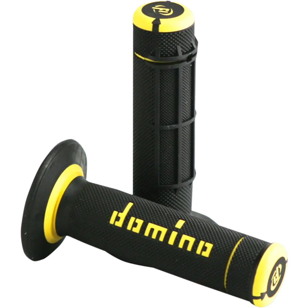 DOMINO Grips - Dually - Half Waffle - Black/Yellow A02041C4740A7-1