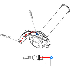 DOMINO Throttle - Two Stroke 2203.03-02