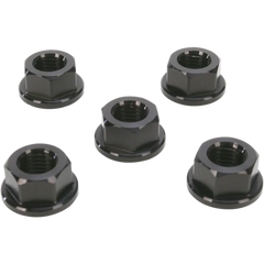 DRIVEN RACING Aluminum Sprocket Nuts - Black - M10 x 1.25 DSN5BK