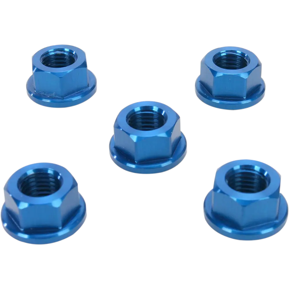 DRIVEN RACING Aluminum Sprocket Nuts - Blue - M10 x 1.25 DSN5BL