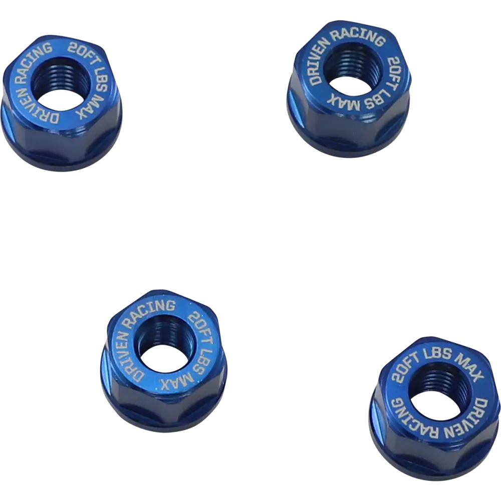 DRIVEN RACING Aluminum Sprocket Nuts - Blue - M8 x 1.25 DSN-02-BL