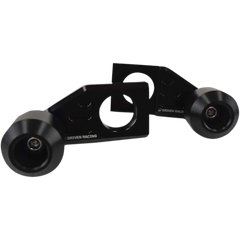 DRIVEN RACING Axle Block Sliders - Kawasaki - Black DRAX-122