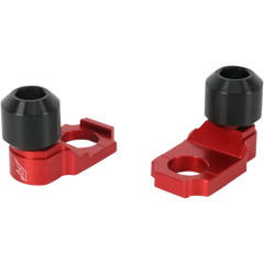 DRIVEN RACING Axle Block Sliders - Kawasaki ZX-6R - Red DRAX-104-RD