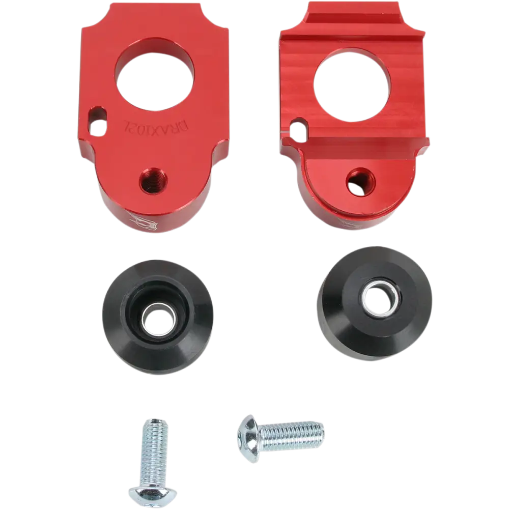 DRIVEN RACING Axle Block Sliders - Suzuki - Red DRAX-102-RD