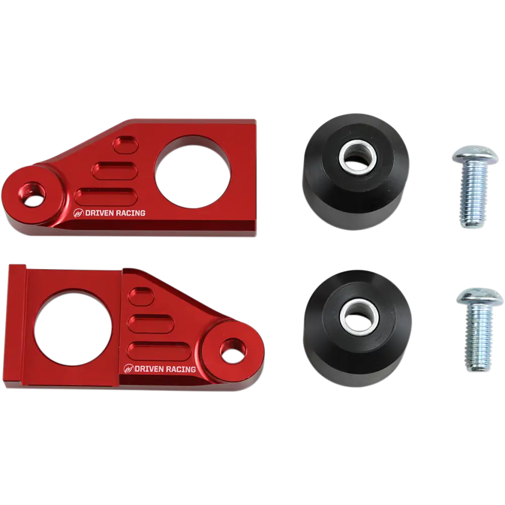 DRIVEN RACING Axle Block Sliders - Yamaha - Red DRAX-118-RD