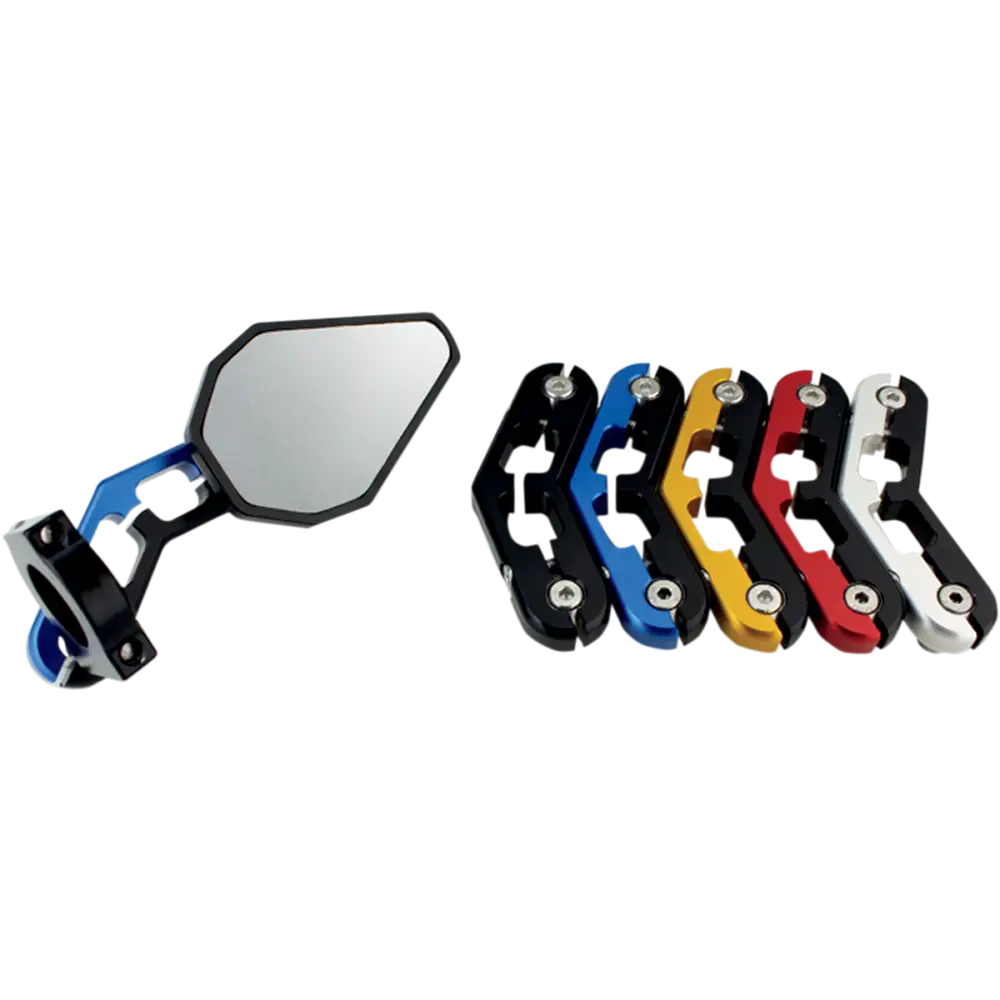 DRIVEN RACING D-Axis Bar-End Mirror - Red DXM-RD