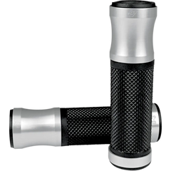 DRIVEN RACING Grips - D3 - 1’’ - Silver/Black D3SL2