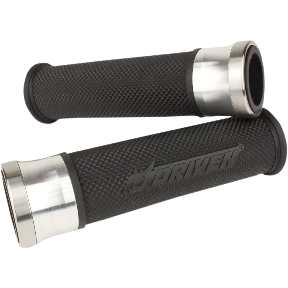 DRIVEN RACING Grips - Halo - Silver/Black DHS-SL