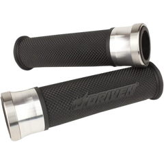DRIVEN RACING Grips - Halo - Silver/Black DHS-SL