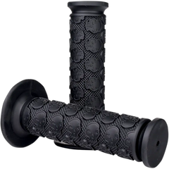 DRIVEN RACING Grips - Skully - Closed Ends - Black D701BK