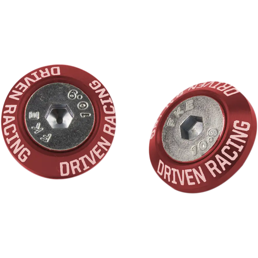 DRIVEN RACING Mirror Block Off Cap - Red DMB-KT-RD